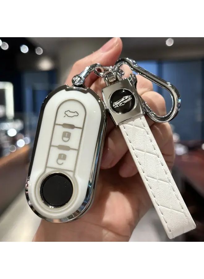 غطاء مفتاح السيارة الأرجواني لـ Fiat 500 و500L وBravo وPunto وPanda وDucato وDoblo - Image 4